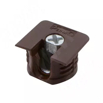 Эксцентрик усиленный в квадратном пластиковом корпусе 16 мм, с бортиком, коричневый (SE64PMA)