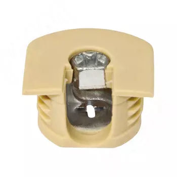 Эксцентрик усиленный в пластиковом корпусе 16 мм, бежевый (SE017)