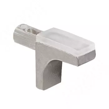 K-LINE Полкодержатель с дополнительным упором для стеклянных полок без фиксации, никель (1 02080 30 YA SET)