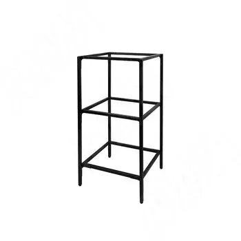 Каркас стеллажа напольного 500х960х450 (3 полки), черный (RAL 9005, муар) (MF.31.50x96x45.BLC)
