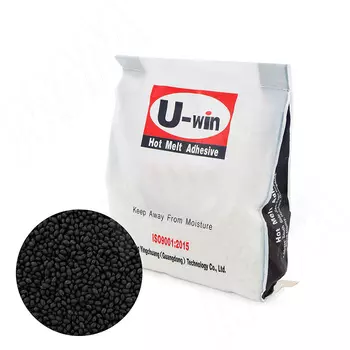 Клей U-win T-7641 black EVA высокотемпературный, черный, 2 кг (T-7641B-2)