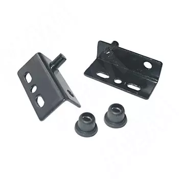 Компл. петель для двери из ДСП, черный (2021 BLACK)