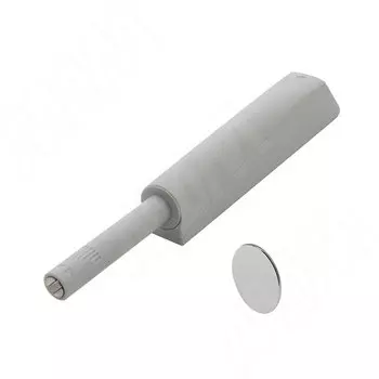 Комплект K-PUSH TECH толкатель 37 мм накладной с магнитом, серый, с крепежом и ответными планками (C010002662)