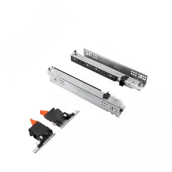 Комплект направляющих скрытого монтажа F70 PUSH, полного выдвижение с откр. от нажатия, 350 мм, с фиксаторами (G7E6P350XXB-S)