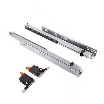 Комплект направляющих скрытого монтажа F70 PUSH, полного выдвижение с откр. от нажатия, 600 мм, с фиксаторами (G7E6P600XXB-S)