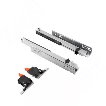 Комплект направляющих скрытого монтажа F70 SMOVE, полного выдвижение с плавным закрыванием, 450 мм, с фиксаторами (G7E6S450XXB-S)
