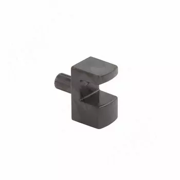 KOSMO полкодержатель для стеклянных полок толщиной 5-6 мм, со штоком, антрацит (1 60200 10 EE)