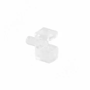 KOSMO полкодержатель для стеклянных полок толщиной 5-6 мм, со штоком, прозрачный (1 60200 10 ZZ)