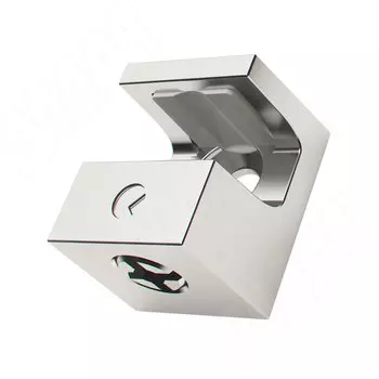 KRISTAL Полкодержатель для стеклянных полок толщиной 5-6 мм, под саморез, хром (1 61130 10 KB)