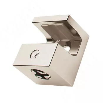 KRISTAL Полкодержатель для стеклянных полок толщиной 5-6 мм, под саморез, никель (1 61130 10 YA)