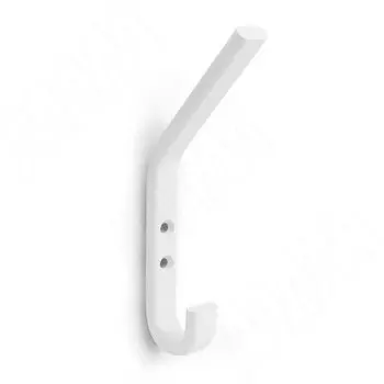 Крючок двухрожковый белый матовый (HK.02.WHT)