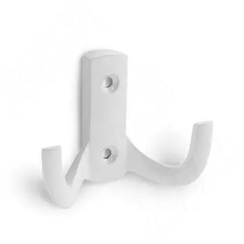 Крючок двухрожковый белый матовый (HK.18.WTM)