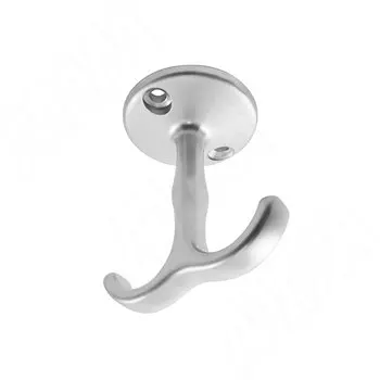Крючок двухрожковый хром матовый (HK.05.SC)