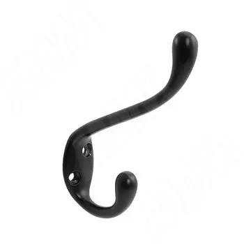 Крючок двухрожковый L-большой, черный матовый (HK.11.BLM)