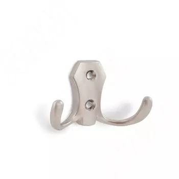 Крючок двухрожковый никель матовый (HK.04.SN)
