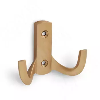 Крючок двухрожковый золото матовое (HK.18.GA)