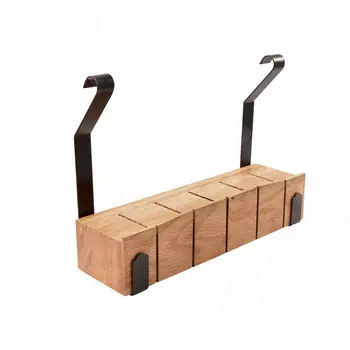 LANDSBY Держатель для ножей, черный/дуб (LNB28BA01KN)