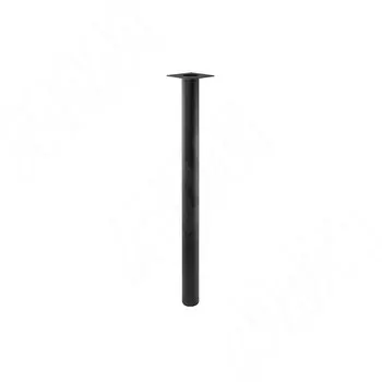 Левадия опора для стола круглая D51, H714+18 мм, черный (RAL 9005, муар) (LDA50X50/710 BLC)