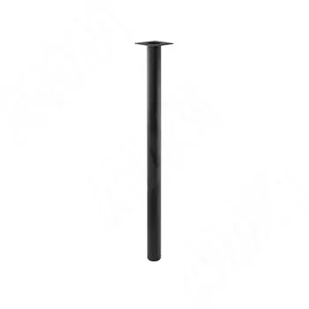 Левадия опора для стола круглая D51, H820+18 мм, черный (RAL 9005, муар) (LDA50X50/820 BLC)