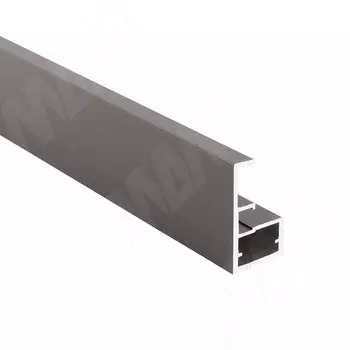 LINEA Профиль рамочный узкий, с интегрированной ручкой, графит (краска), L-2700 (FP00738HGP-S3)