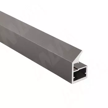 LINEA Профиль рамочный узкий, с наклонной ручкой, графит (краска), L-2700 (FP00738TGP-S3)