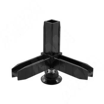 ЛОФТ соединитель 3-сторонний с регулируемой опорой, черный (LFCON3SBL)