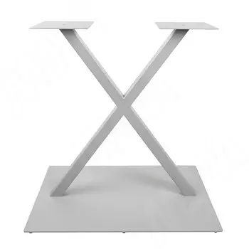 Лориш подстолье 700х400, H730+3мм, хром матовый (RAL 9006, муар) (LO730X700X400 CRM)