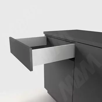 LS BOX комплект ящика 300 мм, цвет белый (боковины h120 мм с направляющими открывания от нажатия) (LT120300W)