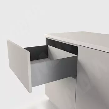 LS BOX комплект ящика 450 мм, цвет графит (боковины h173 мм с направляющими открывания от нажатия) (LT173450GP)