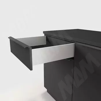 LS BOX комплект ящика 450 мм, цвет белый (боковины h120 мм с направляющими плавного закрывания) (LS120450W)