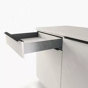 LS BOX комплект ящика 450 мм, графит, боковины h88 мм с направляющими плавного закрывания (LS88450GP)