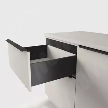 LS BOX PRO комплект ящика 450 мм, цвет черный (боковины h173 мм с направляющими плавного закрывания) (LSB.PRO.LS173450BL)