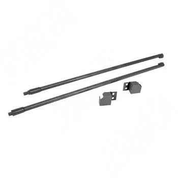 M-TECH комплект круглых рейлингов с фиксаторами 450 мм, графит (RL450GP)