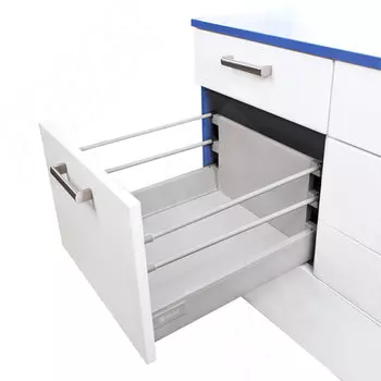 M-TECH стандартный ящик с двойным наращиванием, длина 450 мм, серый металлик (STR.HSD.450G (серый))