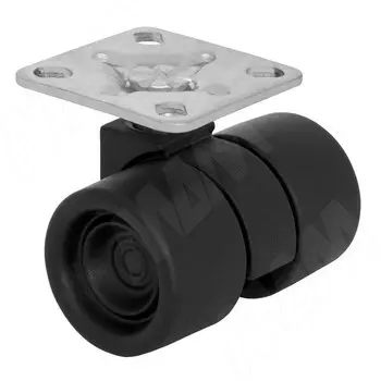 Опора двухколесная с площадкой, D38 мм, без стопора (CST10)