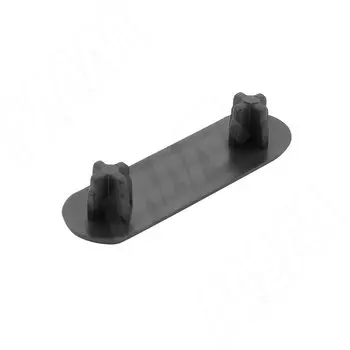 Подпятник двойной 32x15 мм, под отверстие 9 мм, черный (SC01PNE)