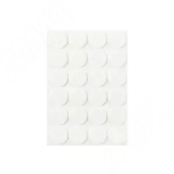 Подпятник самоклеящийся круглый D25 мм, белый, 24 шт. (HR25-W)