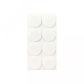 Подпятник самоклеящийся круглый D35 мм, белый, 8 шт. (HR35-W)