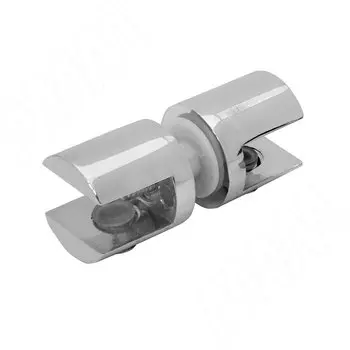 Полкодержатель для стекла 8-10 мм двухсторонний, держатель для стекла, хром (J66 CR)