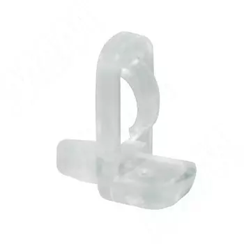 Полкодержатель для стеклянных полок с фиксацией, прозрачный (MV24PT)