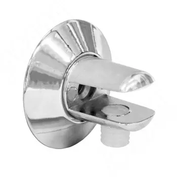 Полкодержатель для стеклянных полок толщиной 5-6 мм, хром (FA18 CR)