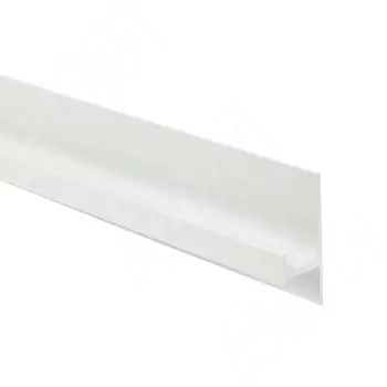 Профиль-ручка крепление саморезами для фасада 16мм, белый матовый (краска RAL9016), L-3000мм (PH.RU24.3000.WHM PR)