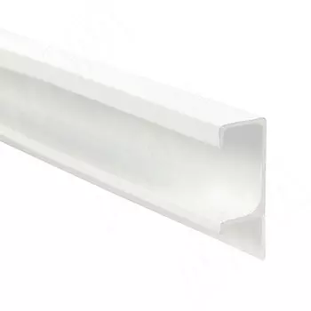 Профиль-ручка крепление саморезами для фасада 16мм, белый матовый (краска RAL9016), L-3000мм (PH.RU26.3000.WHM PR)
