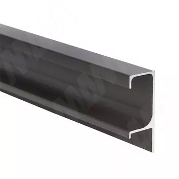 Профиль-ручка крепление саморезами для фасада 18мм, графит (краска), L-3000мм (PH.RU27.3000.9712 PR)