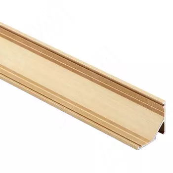 Профиль СМ2, угловой, золото матовое, 16х16мм, для овального рассеивателя, L-2000 (LSP-CM2-ALU-2-GL)