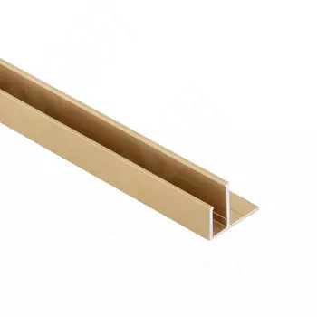 Профиль SM8, накладной, для ленты FLEX, золото матовое, 16х8,5мм, L-2000 (LSP-SM8-ALU-2000-GL)