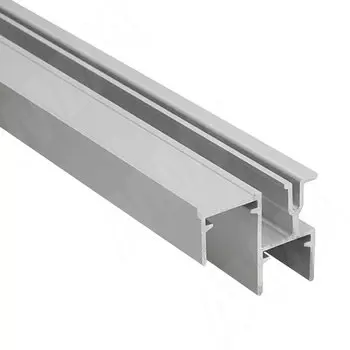 PS48 Направляющая нижняя, фикс. снаружи/изнутри, серебро, L-6000 (PR1072025PR)