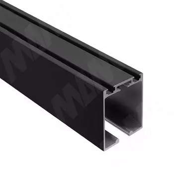 PS65 Направляющая одинарная верхняя, черный, L-2000 (PR657003041RUBL-S2)
