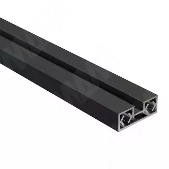 PS65 Вертикальный профиль-ручка, черный, L-3000 (PR657003031RU-BL)