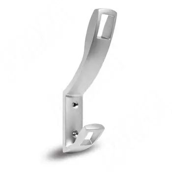 QUADRA Крючок двухрожковый хром матовый (RW0808)